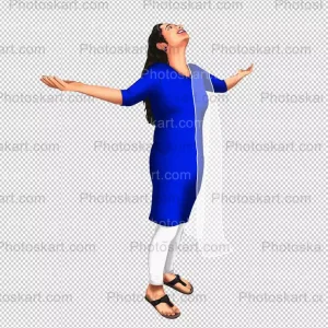 indian-girl-standing-with-freedom-stock-image